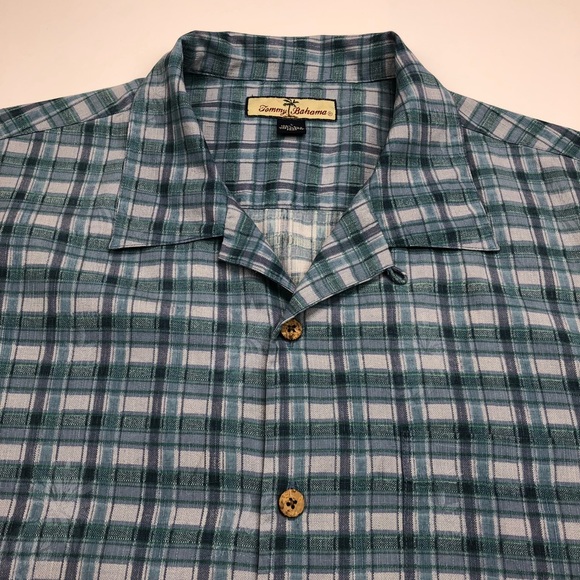 💙SOLD💙 Tommy Bahama Men Size Large 100% Silk - Picture 4 of 7